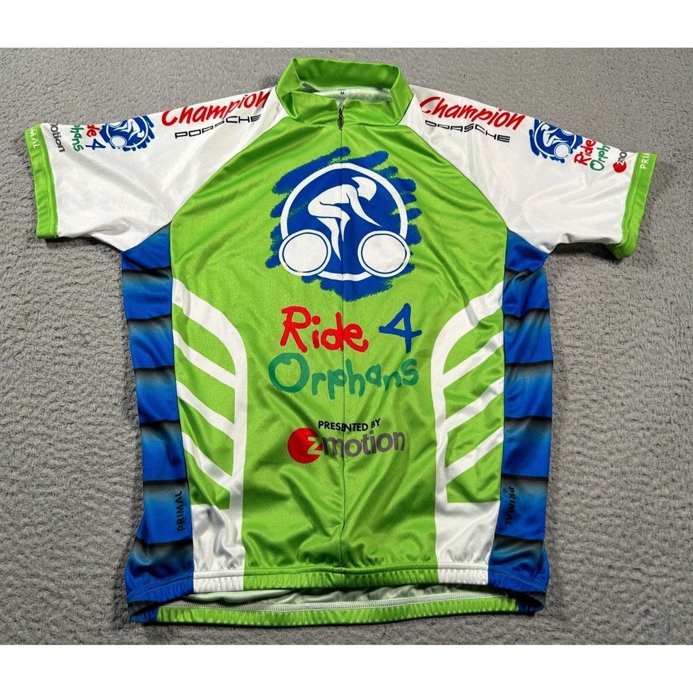 Primal Ride 4 Orphans Cycling Jersey Mens Medium Multicolor Champion‎ Porsche